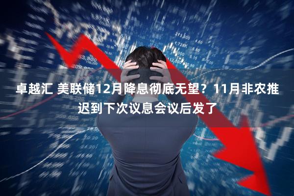 卓越汇 美联储12月降息彻底无望？11月非农推迟到下次议息会议后发了